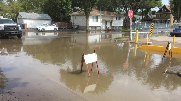 Flooding near Regina General Hospital