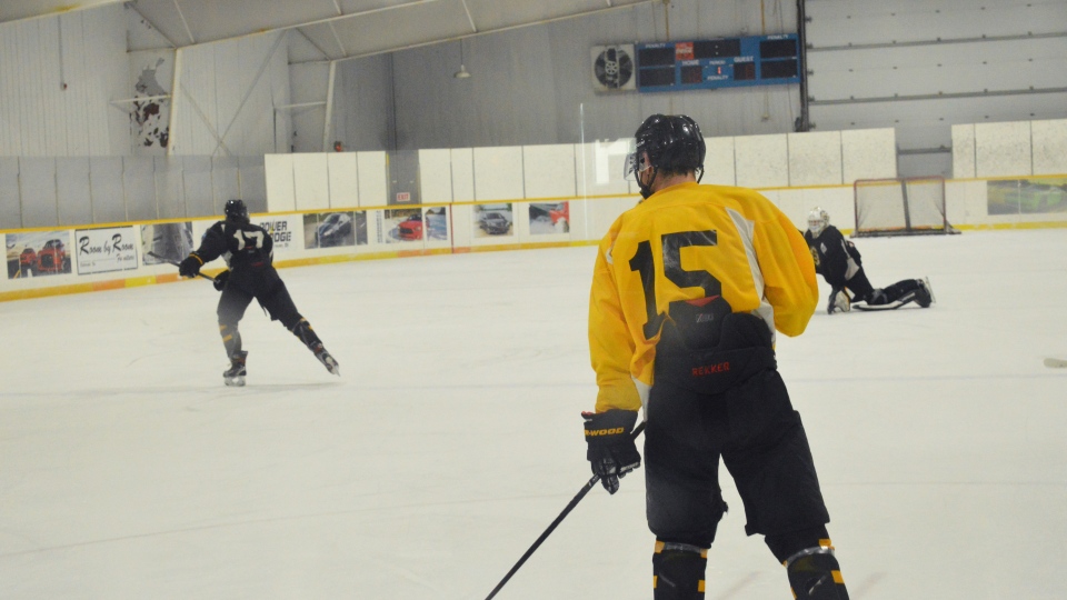 Estevan Bruins practice